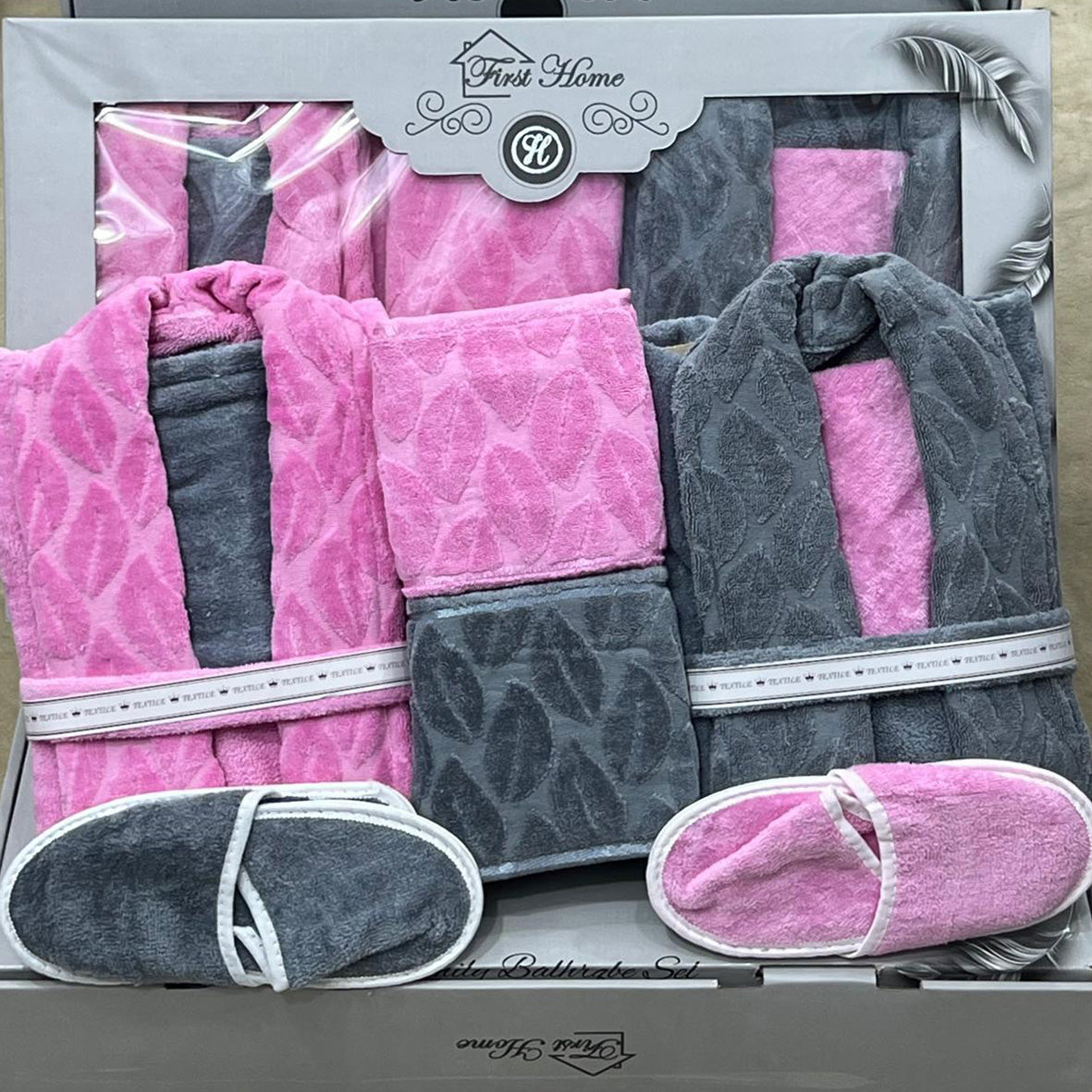 Bathrobe Set | Bridal | Heavy Jacquard | 9 Pieces