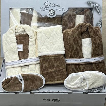 Bathrobe Set | Bridal | Heavy Jacquard | 9 Pieces