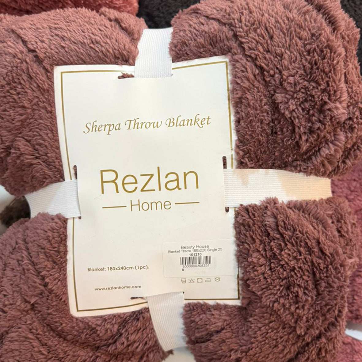 Sherpa Blanket Premium Fur-Lined Winter Blanket Available in Single Half & Double