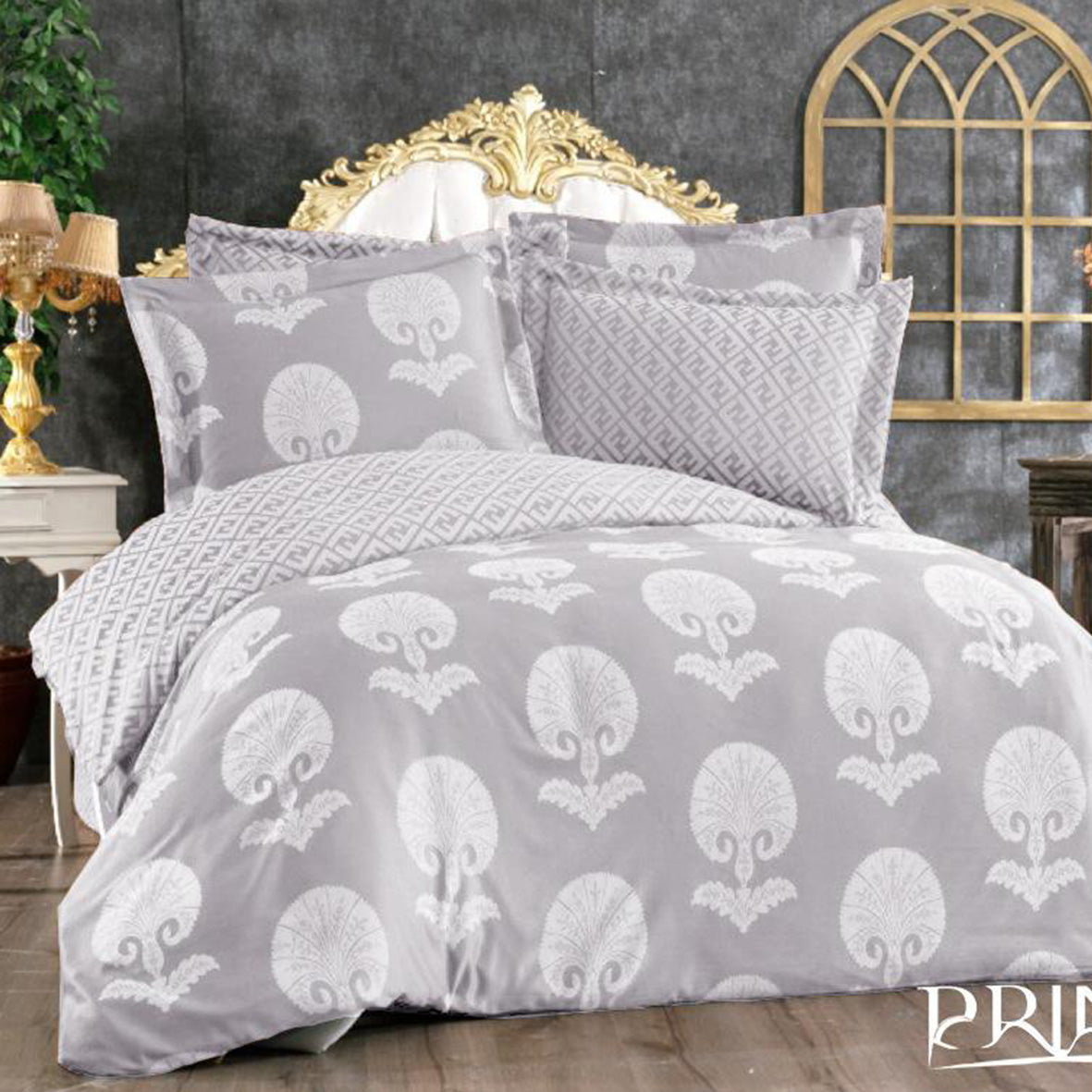 Bed set Cotton 100% Jacquard Available in king size 6Pcs