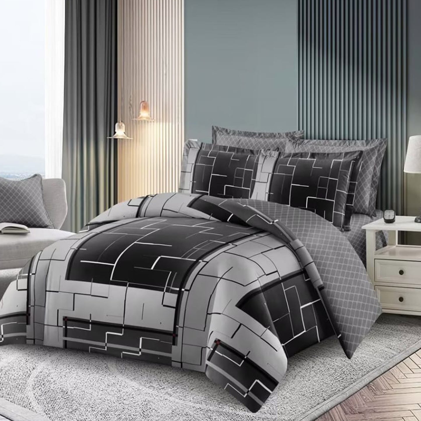 Duvet Cover Set (Microfiber) Bridal - Available in two Sizes