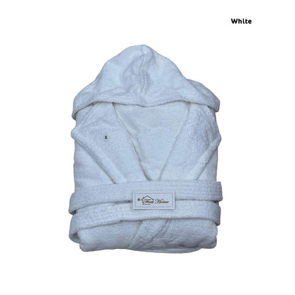 Bathroom Robe with Hood | 100% Cotton | Unisex | Premium Thick Fabric