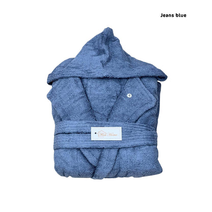 Bathroom Robe with Hood | 100% Cotton | Unisex | Premium Thick Fabric