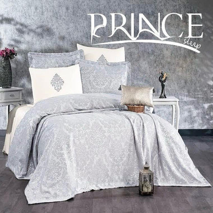 Piqué Bed Set | Cotton 100% | Bridal | King Size | 6 Pieces
