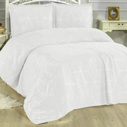 Piqué Bed Set | Cotton Feel | Bridal | King Size | 4 Pieces