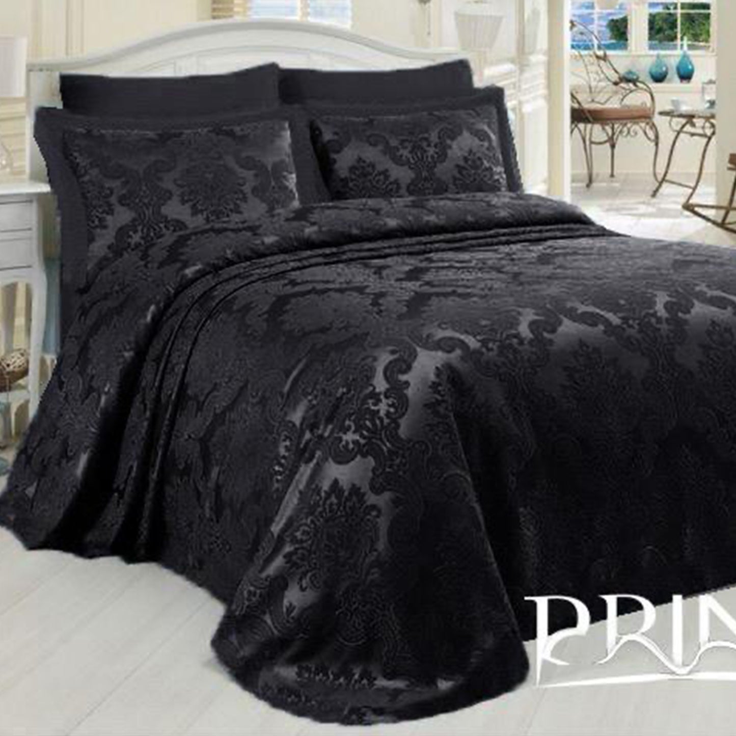 Piqué Bed Set | Cotton 100% | Bridal | King Size | 6 Pieces