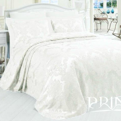 Piqué Bed Set | Cotton 100% | Bridal | King Size | 6 Pieces