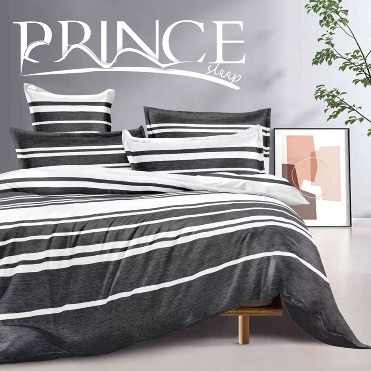 Bed set Microfiber Available in Sizes 2 sizes Single half 3 pieces & king size 4 pieces