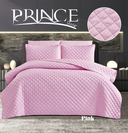 Bedspread | Microfiber | Available in 2 Sizes | Single Half 2 Pieces | King Size 3 Pieces