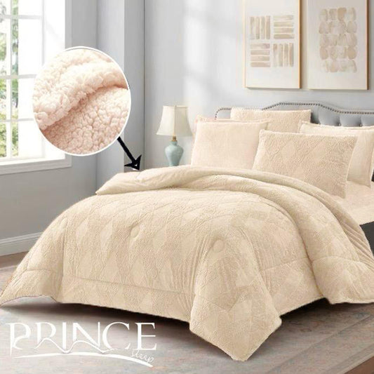 Winter Mohair Fur Coverlet Set | Soft, Warm & Elegant | Available in 2 Sizes