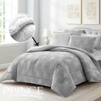 Winter Mohair Fur Coverlet Set | Soft, Warm & Elegant | Available in 2 Sizes
