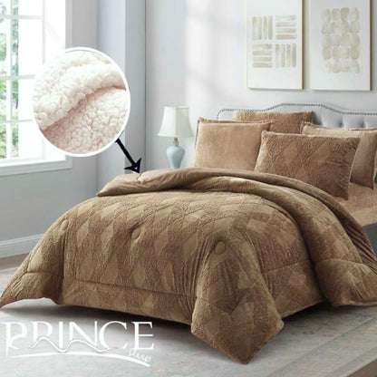 Winter Mohair Fur Coverlet Set | Soft, Warm & Elegant | Available in 2 Sizes