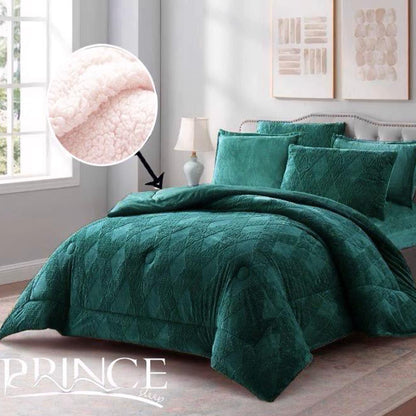 Winter Mohair Fur Coverlet Set | Soft, Warm & Elegant | Available in 2 Sizes