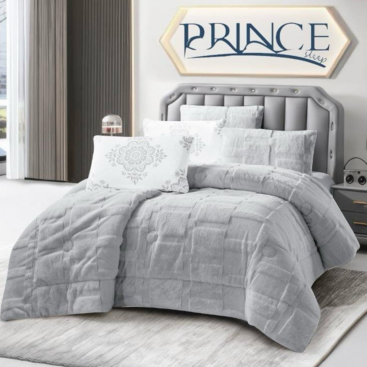 Winter Coverlet Fox Mohair Fur Coverlet – King Size (3 Pieces) & Single Half Size (2 Pieces)