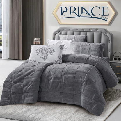 Winter Coverlet Fox Mohair Fur Coverlet – King Size (3 Pieces) & Single Half Size (2 Pieces)