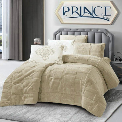 Winter Coverlet Fox Mohair Fur Coverlet – King Size (3 Pieces) & Single Half Size (2 Pieces)