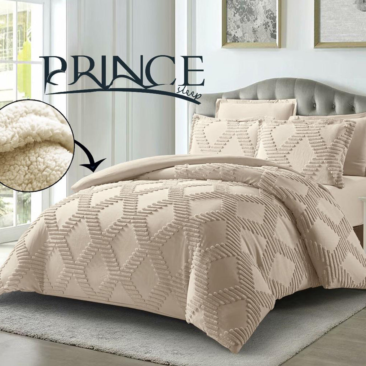 Bed set Microfiber Available in Sizes 3 sizes Single half 3Pcs, Double 4Pcs & king size 4Pcs