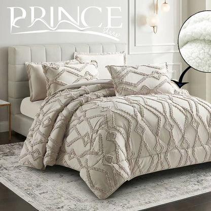 Winter Coverlet Set | Mohair Embossed | King & Single Half Sizes