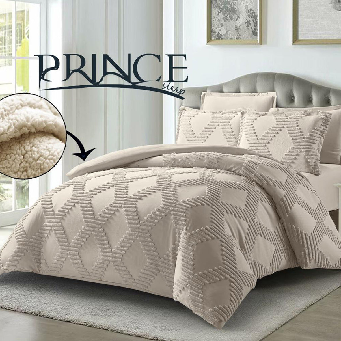 Bed set Microfiber Available in Sizes 3 sizes Single half 3Pcs, Double 4Pcs & king size 4Pcs