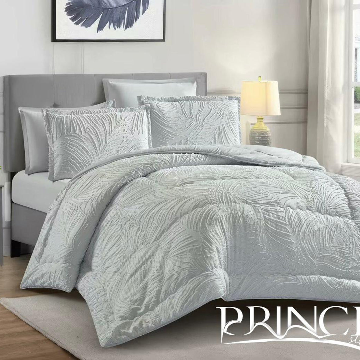 Summer Comforter Set 100% Cotton Available in King 6Pcs & Single Sizes 4Pcs