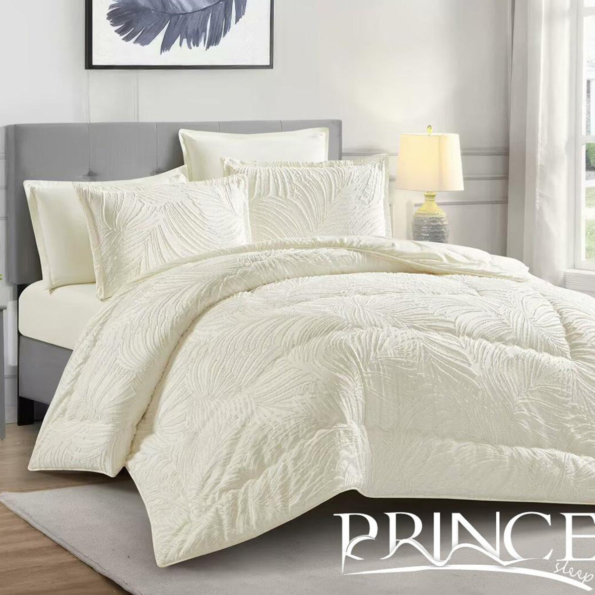 Summer Comforter Set 100% Cotton Available in King 6Pcs & Single Sizes 4Pcs