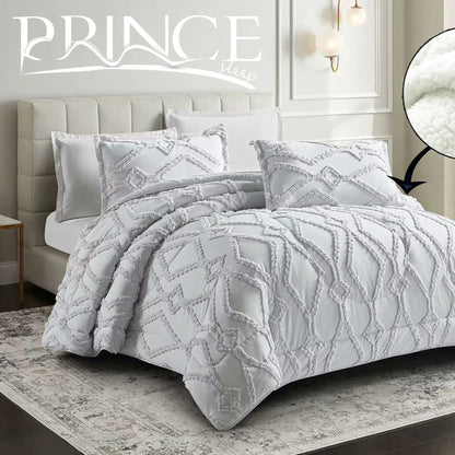 Winter Coverlet Set | Mohair Embossed | King & Single Half Sizes
