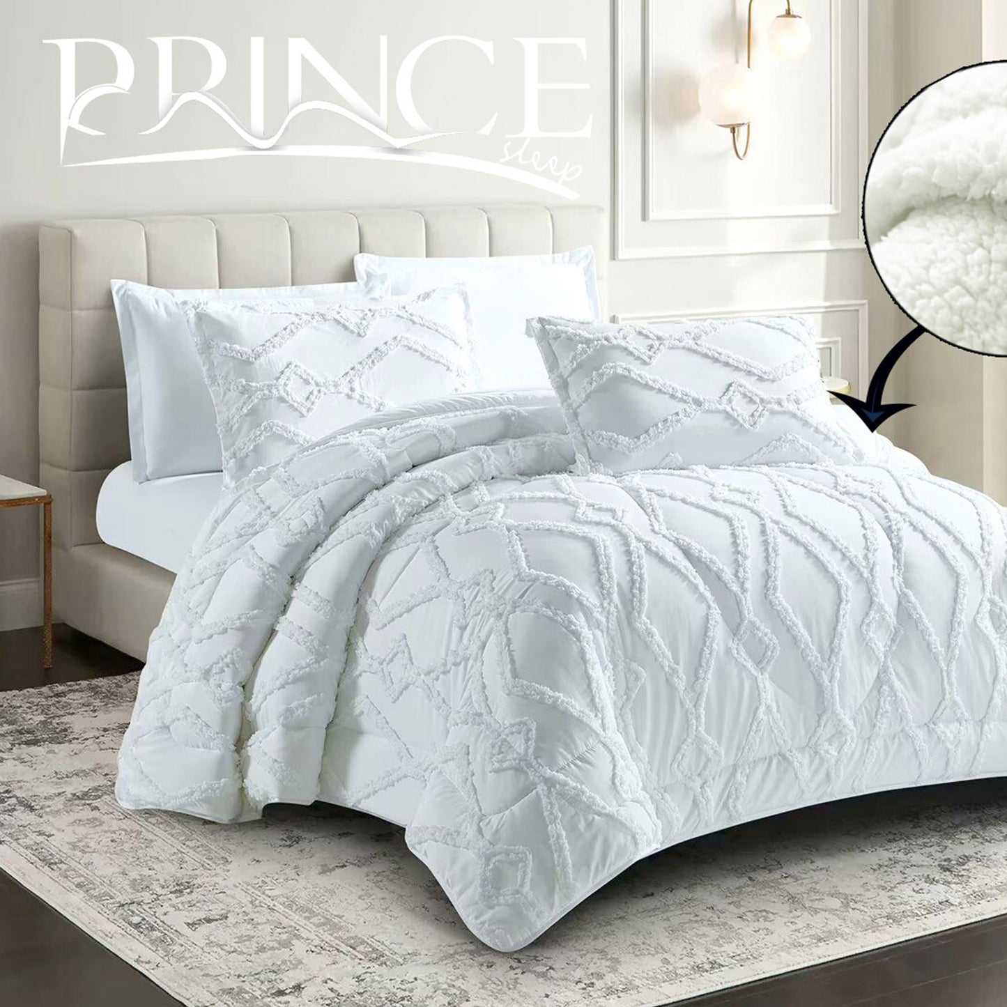 Winter Coverlet Set | Mohair Embossed | King & Single Half Sizes