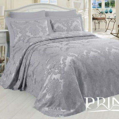 Bridal bed set collection pique 100% Cotton Jacquard King size 6Pcs