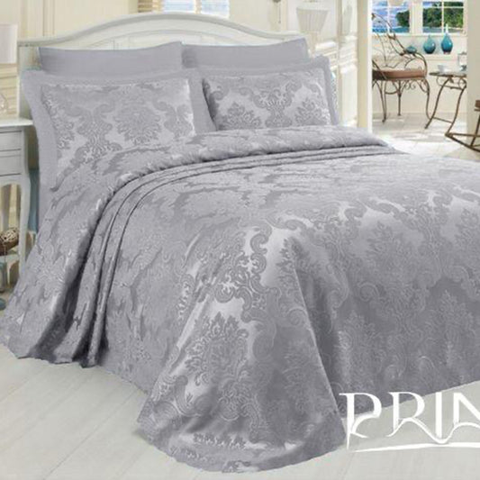 Bridal bed set collection pique 100% Cotton Jacquard King size 6Pcs