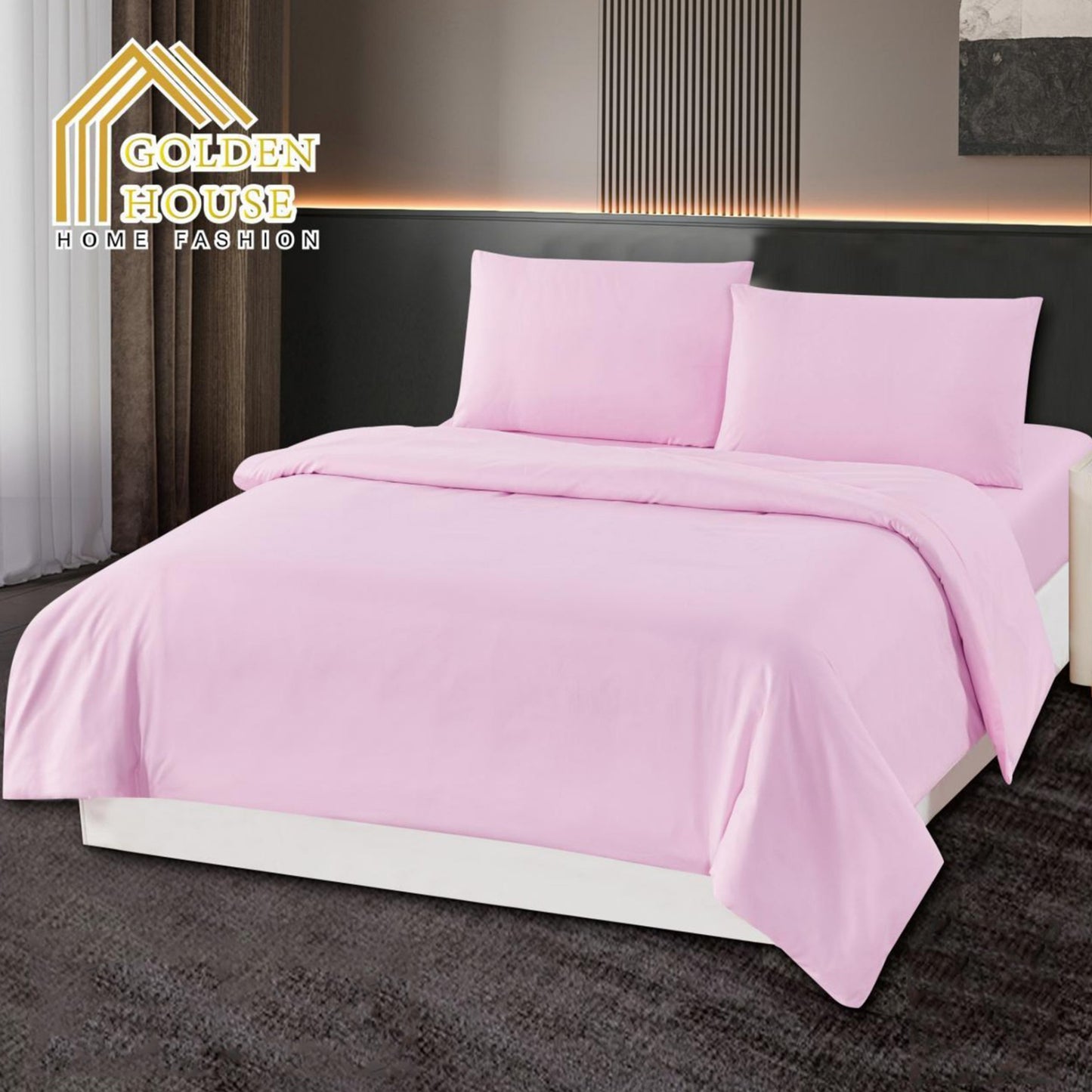 Bed set | Microfiber | Available in 3 Sizes | Single half 3 pieces | Double size 4 pieces | King size 4 pieces