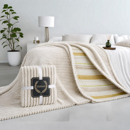 Mohair Rabbit Throw Blanket – Off White