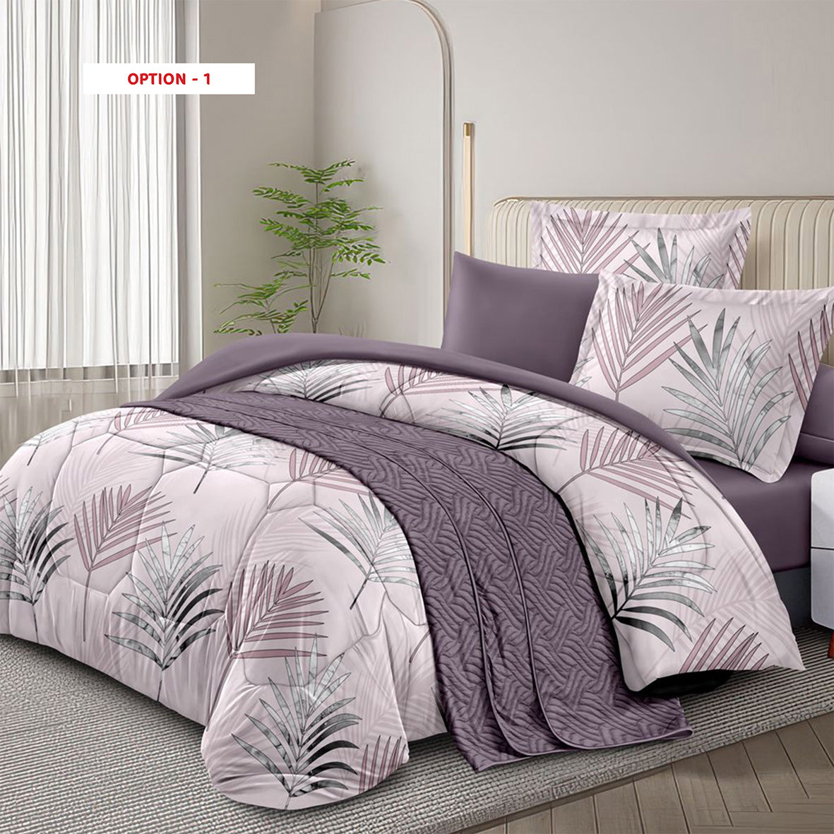Comforter Set cotton 100% – King Size 6Pcs
