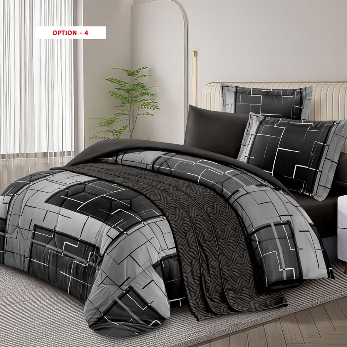 Comforter Set cotton 100% – King Size 6Pcs