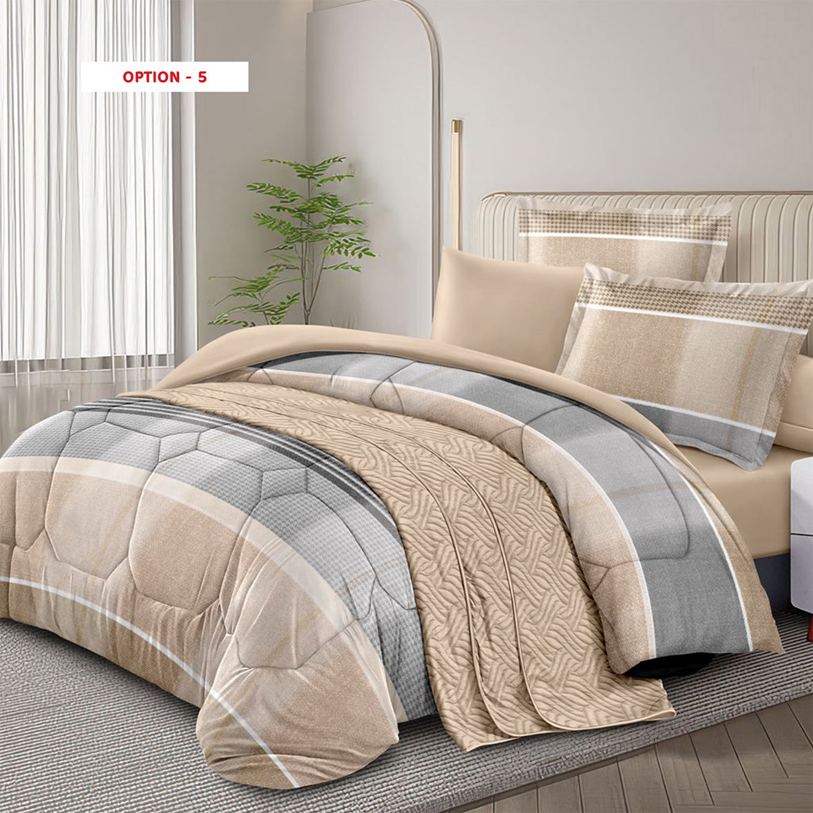 Comforter Set cotton 100% – King Size 6Pcs