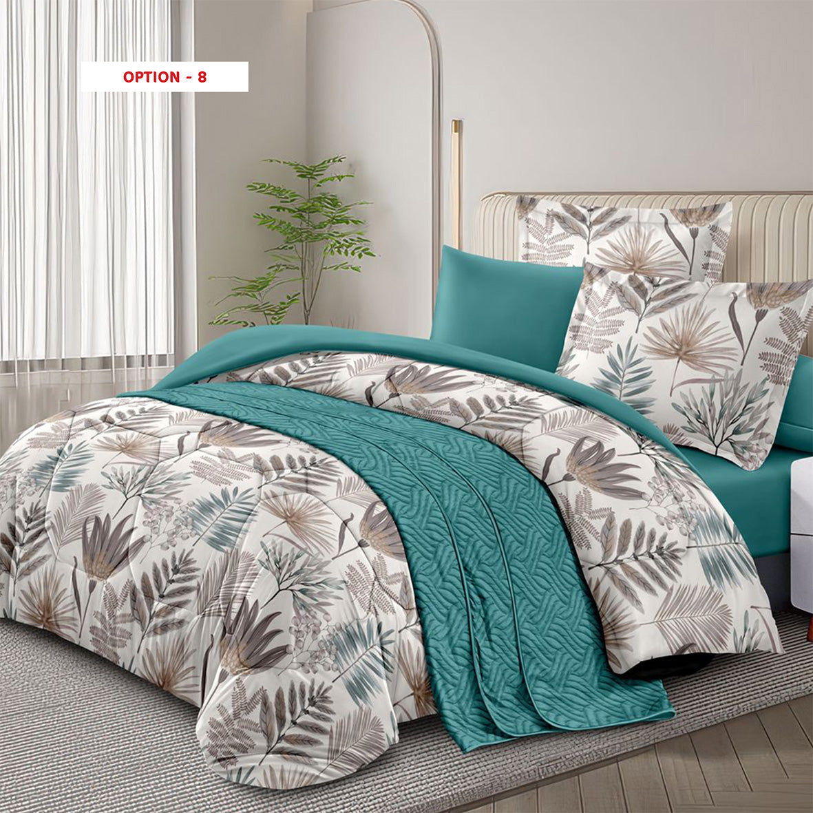 Comforter Set cotton 100% – King Size 6Pcs