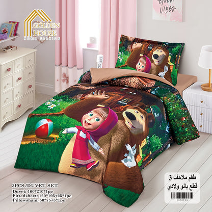Duvet Cover Set | Digital Disney Print | Single and a Half | 3 Pieces
