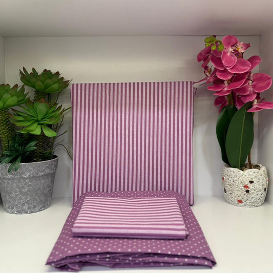 Bed set | Cotton | Available in Single half 3 pieces