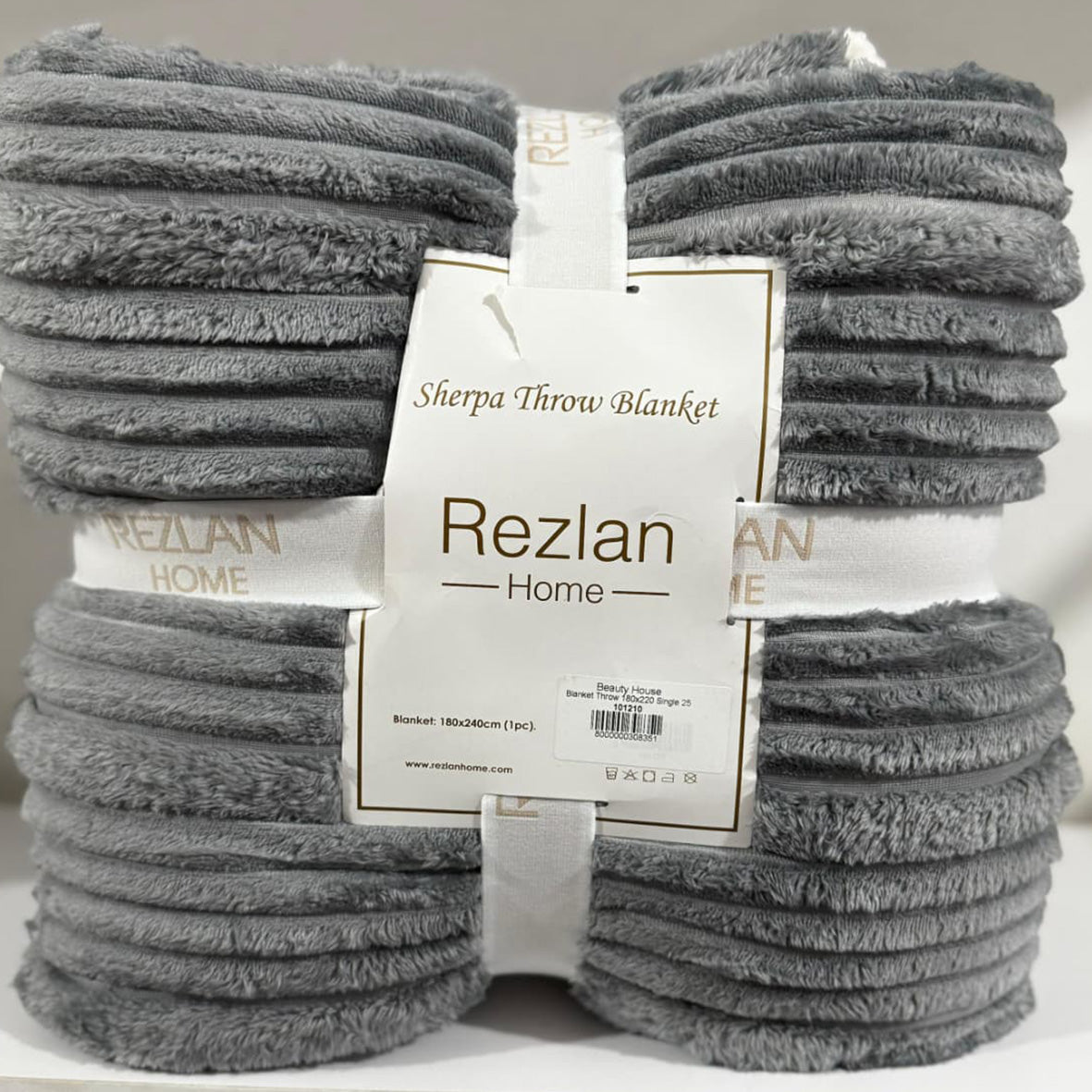 Sherpa Blanket Premium Fur-Lined Winter Blanket Available in Single Half & Double