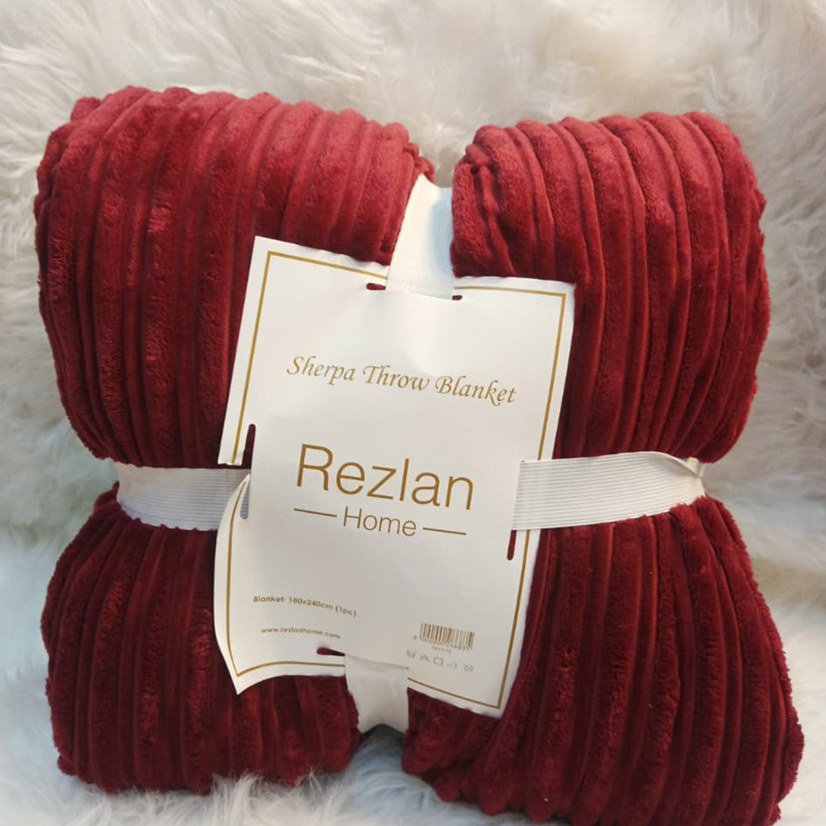 Sherpa Blanket Premium Fur-Lined Winter Blanket Available in Single Half & Double