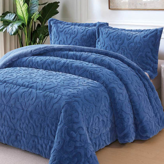 Rabbit Fur Jacquard Coverlet Premium Quality Available in Single Half & king Sizes