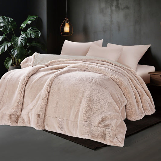 Rabbit Winter Blanket Super Heavy 1000 GSM Available in Single Half & King Sizes