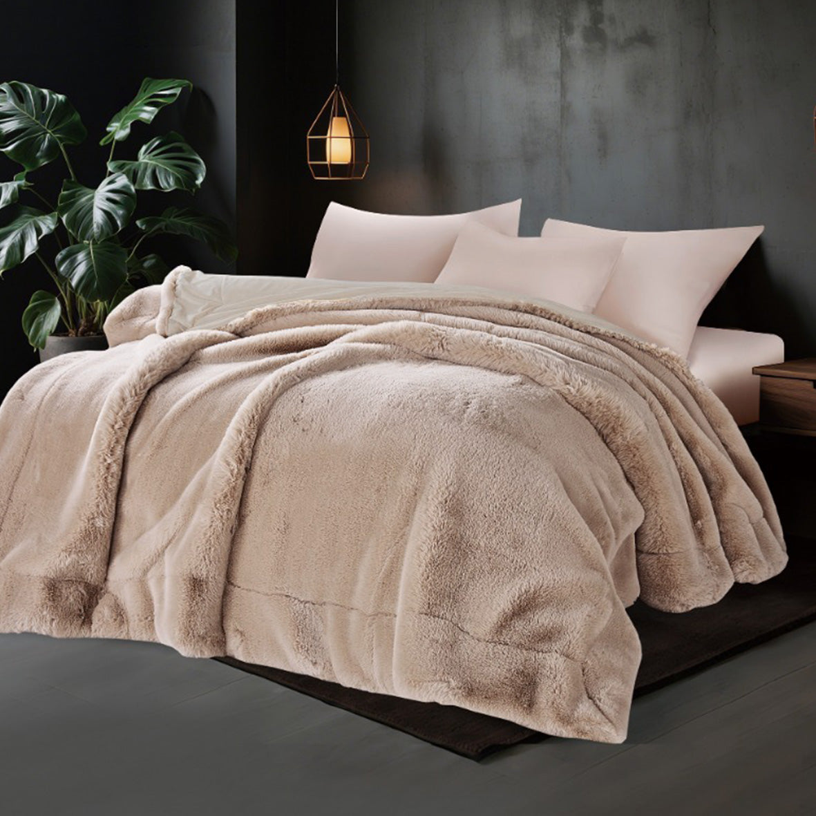 Rabbit Winter Blanket Super Heavy 1000 GSM Available in Single Half & King Sizes