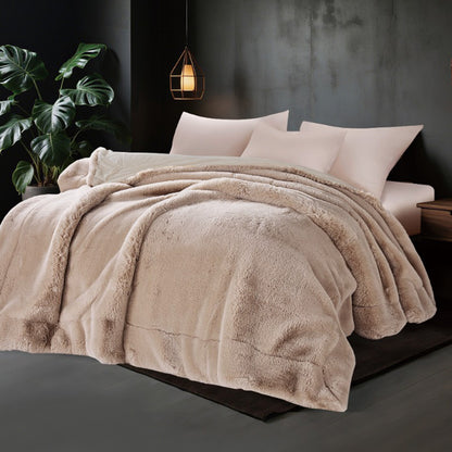 Rabbit Winter Blanket Super Heavy 1000 GSM Available in Single Half & King Sizes