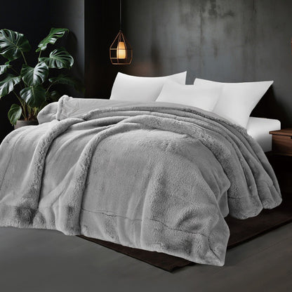 Rabbit Winter Blanket Super Heavy 1000 GSM Available in Single Half & King Sizes