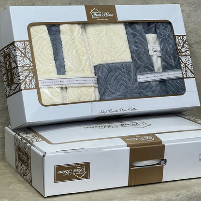 Bathrobe Set | Bridal | Heavy Jacquard | 9 Pieces