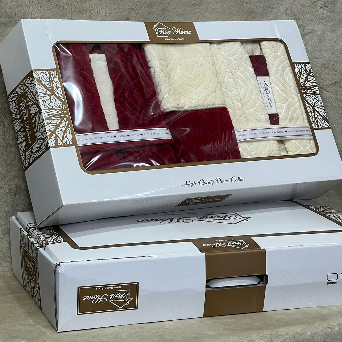 Bathrobe Set | Bridal | Heavy Jacquard | 9 Pieces