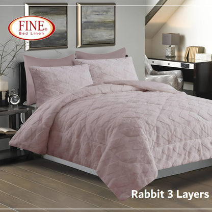 Winter mohair coverlet fur Jacquard heavy – King size