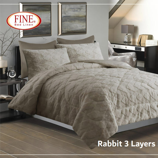 Winter mohair coverlet fur Jacquard heavy – King size