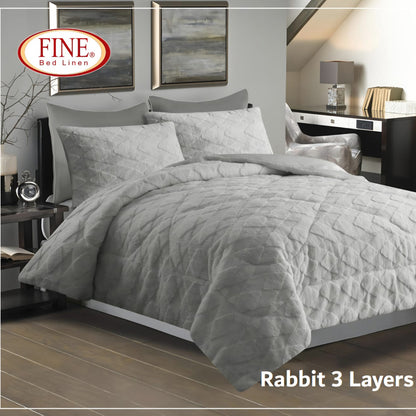 Winter mohair coverlet fur Jacquard heavy – King size