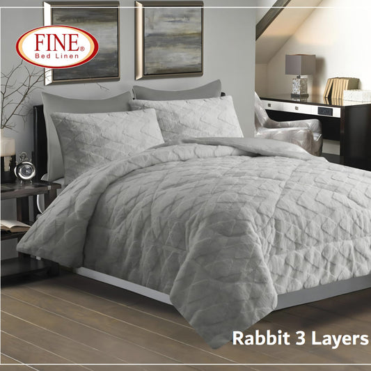 Winter mohair coverlet fur Jacquard heavy – King size